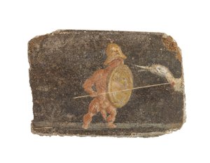 Römisches Wandmalereifragment, ca. 1.-2. Jahrhundert