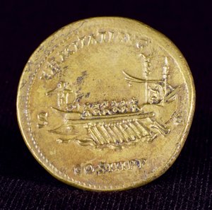 Sesterz von Kaiser Hadrian (76-138) aus Newcastle-Upon-Tyne, 132 n. Chr. von Roman