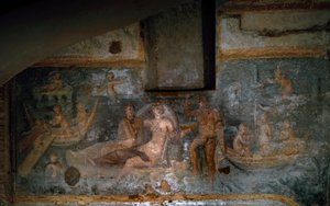 Die Rückkehr der Proserpina aus der Unterwelt, 2.-3. Jahrhundert (Fresko)