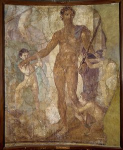 Theseus Befreier (und der Minotaurus). Fresko