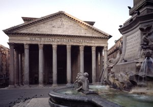 Ansicht des Pantheon, 27-125 n. Chr. von Roman