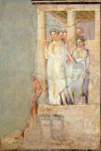 Fresko, das Iphigenie in Tauris darstellt, aus dem Haus des Caecilius Iucundus, Pompeji von Roman Roman