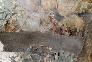 Fresko aus dem Haus des Caius Julius Polybius, Pompeji (UNESCO-Welterbe)