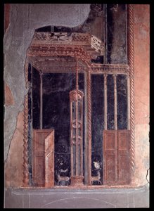 Fresko des Tricliniums der Casa dei Cervi, 5. Jahrhundert v. Chr. - 1. Jahrhundert n. Chr. von Roman Roman