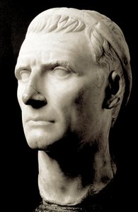 Kopf von Antiochos III. dem Großen (223-187 v. Chr.), König der Seleukiden - Marmorskulptur - Musée du Louvre, Paris von Roman Roman