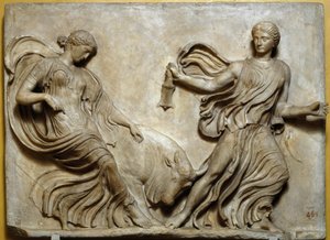 Flachrelief des Geländers des Tempels Nike Athena