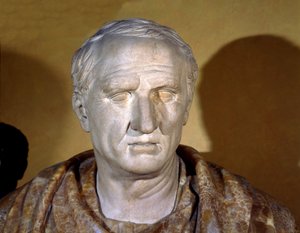 Marmorbüste von Cicero (Marcus Tullius Cicero) von Roman Roman