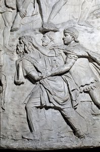 Ein Daker-Soldat, gefangen von römischen Soldaten von Roman Roman