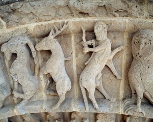 Ein Schütze (Detail) von Romanesque