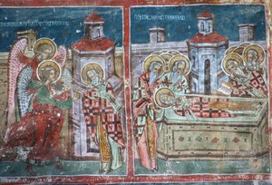 Das Leben und der Tod des Heiligen Nikolaus, Südwand der Kirche, 1535