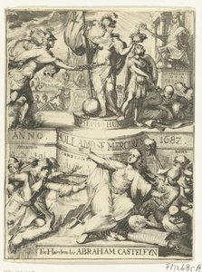 Titelseite für den Hollandsche Mercurius über das Jahr 1687