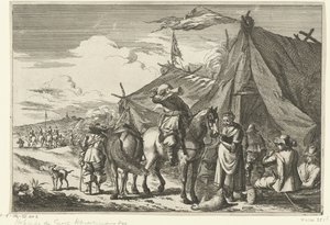 Reiter ruhen bei Zelten von Romeyn de Hooghe (rejected attribution)