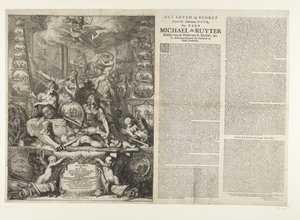 Allegorie auf den Tod von Michiel de Ruyter, 1676 von Romeyn de Hooghe
