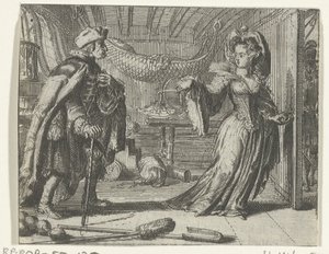 Illustration für Le calendrier des vieillards aus Contes et nouvelles von Fontaine von Romeyn de Hooghe