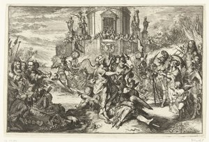 Siege mit der Ankunft von Wilhelm III. von Romeyn de Hooghe