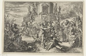 Siege mit der Ankunft von Wilhelm III. von Romeyn de Hooghe