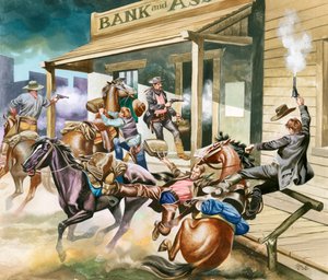 Bankraub im Wilden Westen von Ron Embleton