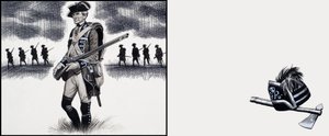Britischer Soldat zur Zeit des Amerikanischen Unabhängigkeitskrieges von Ron Embleton