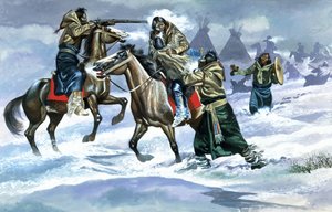 Indianer im Schnee von Ron Embleton