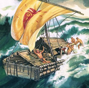 Die Reise der Kon-Tiki von Ron Embleton