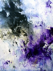 Abstrakte violette Energie