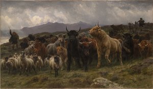 Überfall im schottischen Hochland von Rosa Bonheur