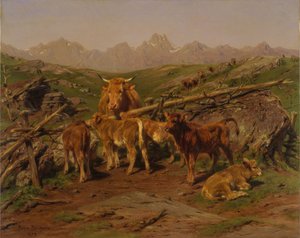 Die Kälber entwöhnen, 1879
