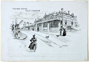 Der neue Bahnhof, East Croydon, Juli 1896