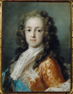 Ludwig XV. als Dauphin, trägt den Orden des Heiligen Geistes, auch Cordon Bleu genannt