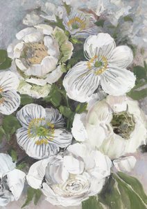 Frische weiße Blüten