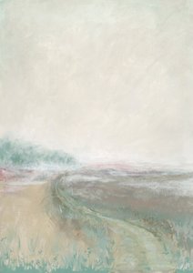 Neblige Pastelllandschaft