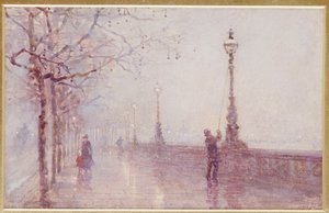 Die letzte Lampe, Themse-Ufer, 1892