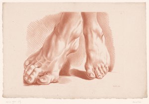 Zwei Füße von Louis François Roubillac