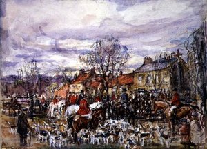 Treffen der Hunde von Rowland Henry Hill