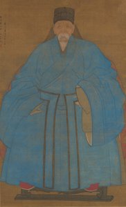 Porträt des Urgroßonkels des Künstlers Yizhai im Alter von fünfundachtzig Jahren...1561 oder 1621 von Ruan Zude