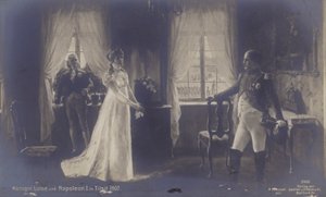 Königin Louise von Preußen trifft Napoleon in Tilsit von Rudolf Eichstaedt
