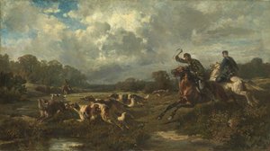 Großherzog Wladimir Alexandrowitsch von Russland 1847-1909 auf Wolfsjagd