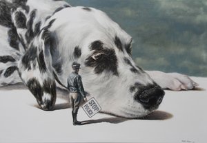 Stoppt Polizeihund