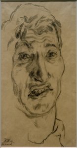 Selbstbildnis als Gefangener (in Russland) von Rudolf Wacker