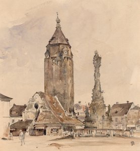 Das Alte Rathaus von Korneuburg von Rudolf von Alt