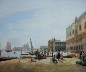 Die Riva degli Schiavoni mit dem Dogenpalast