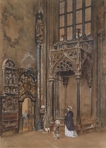 Im Inneren von St. Stephan in Wien von Rudolf von Alt