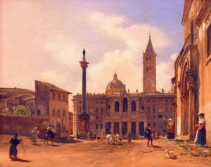 Piazza di S. Maria Maggiore in Rom von Rudolf von Alt