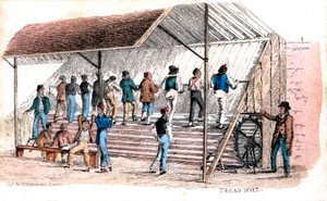 Laufband im Brixton-Gefängnis, London, 1827