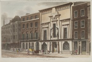 Ansicht des Bullocks Museums, besser bekannt als die Egyptian Hall, in Piccadilly, 1815