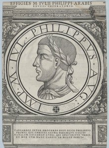 Römischer Kaiser Philipp der Araber (Druck)
