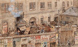 Die Kitschelt-Eisengießerei in der Skodagasse in Wien von Rudolf von Alt