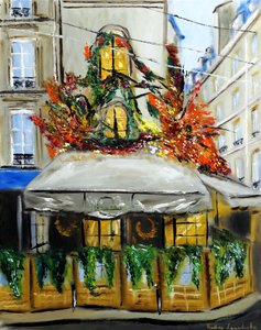 Maison Sauvage Paris - mit Goldverzierung, 2023 von Ruslana Levandovska