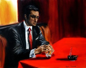 Mann an der Bar, 2024