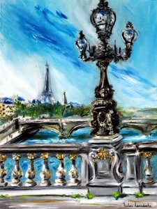 Die Pont Alexandre III Paris, 2022 von Ruslana Levandovska